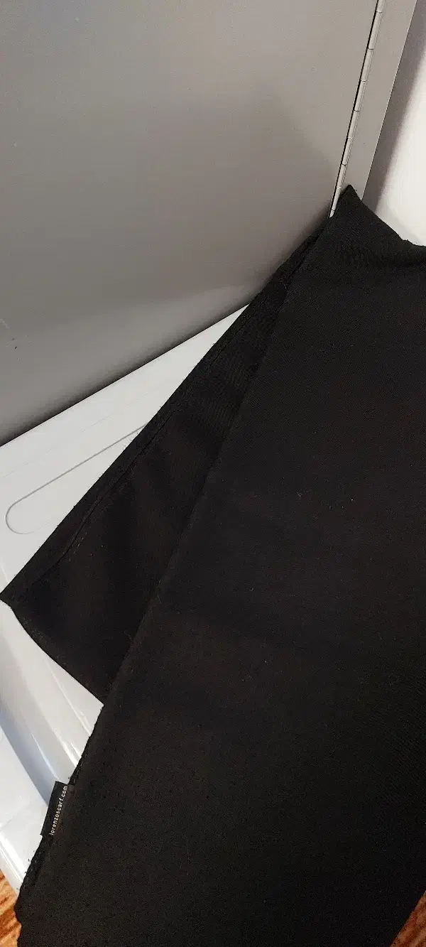 شال مشکی ساده حریر|لباس|کازرون, |دیوار