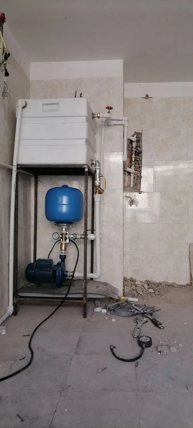 لوله کشی. نصب پمپ منبع. دستگاه تصویه..|خدمات پیشه و مهارت|یزد, |دیوار