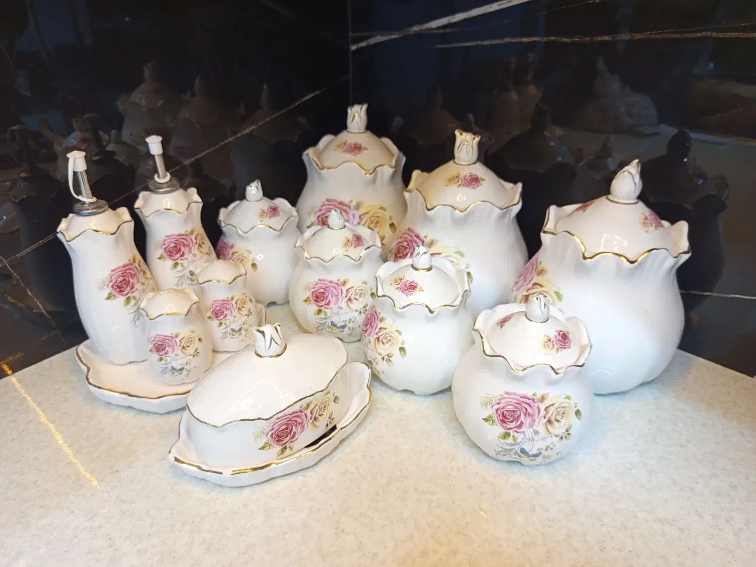 سرویس پا سماوری و ساعت|صنایع دستی و سایر لوازم تزئینی|تربت‌حیدریه, کاشانی|دیوار