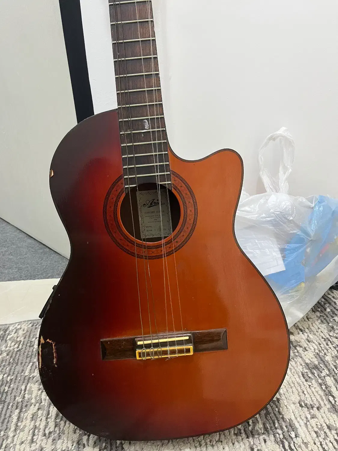 گیتار برای موسیقی مدل آریا|گیتار، بیس، امپلیفایر|قائمشهر, |دیوار