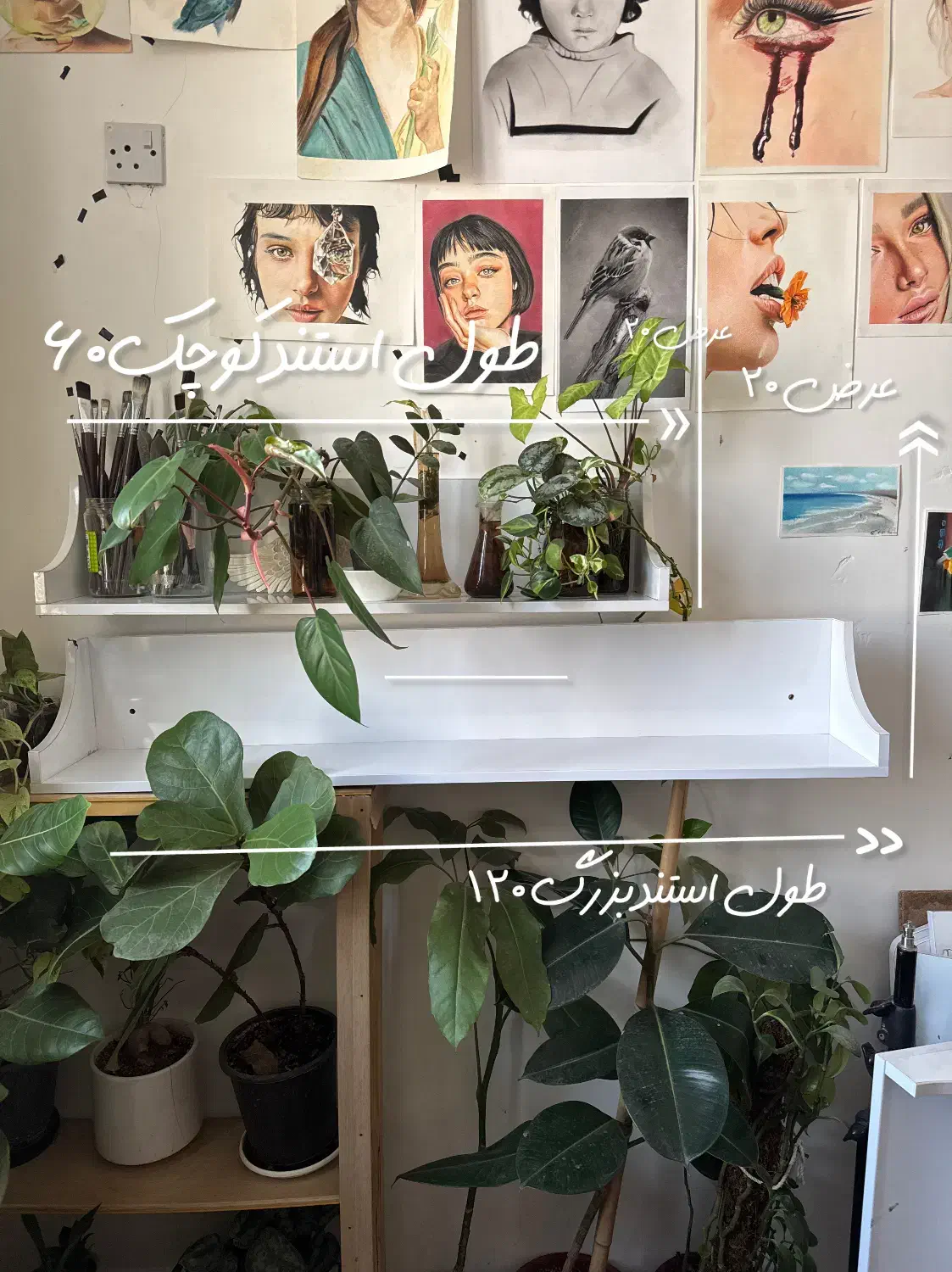 شلف یا استند دیواری|کتابخانه، شلف، قفسههای دیواری|اهواز, زیتون کارگری|دیوار