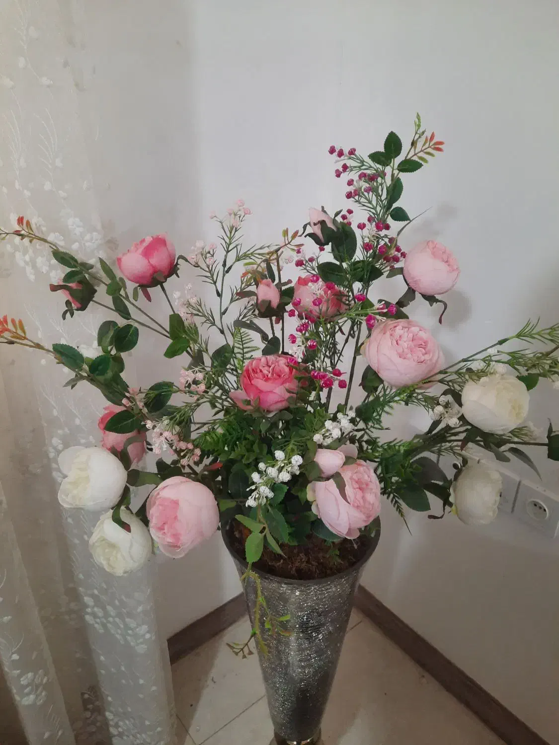 گل مصنوعی و گلدان|گل مصنوعی|جویبار, |دیوار