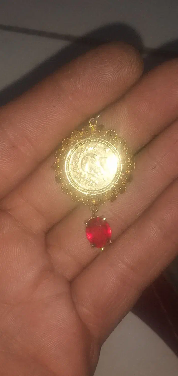 یک جفت گوشواره عطیقه و نگین یاقوت|جواهرات|تهران, اوقاف|دیوار