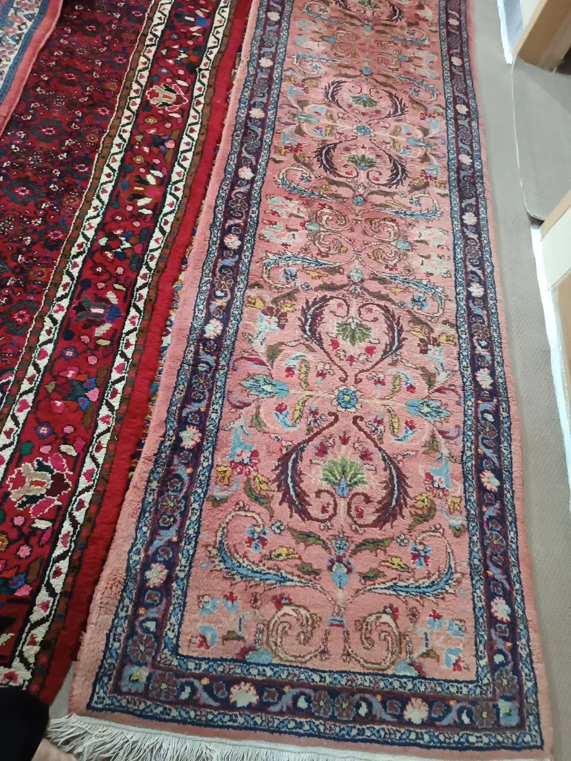 دو تخته فرش دستبافت۰ طول سه متر عرض هشتاد|فرش|همدان, |دیوار