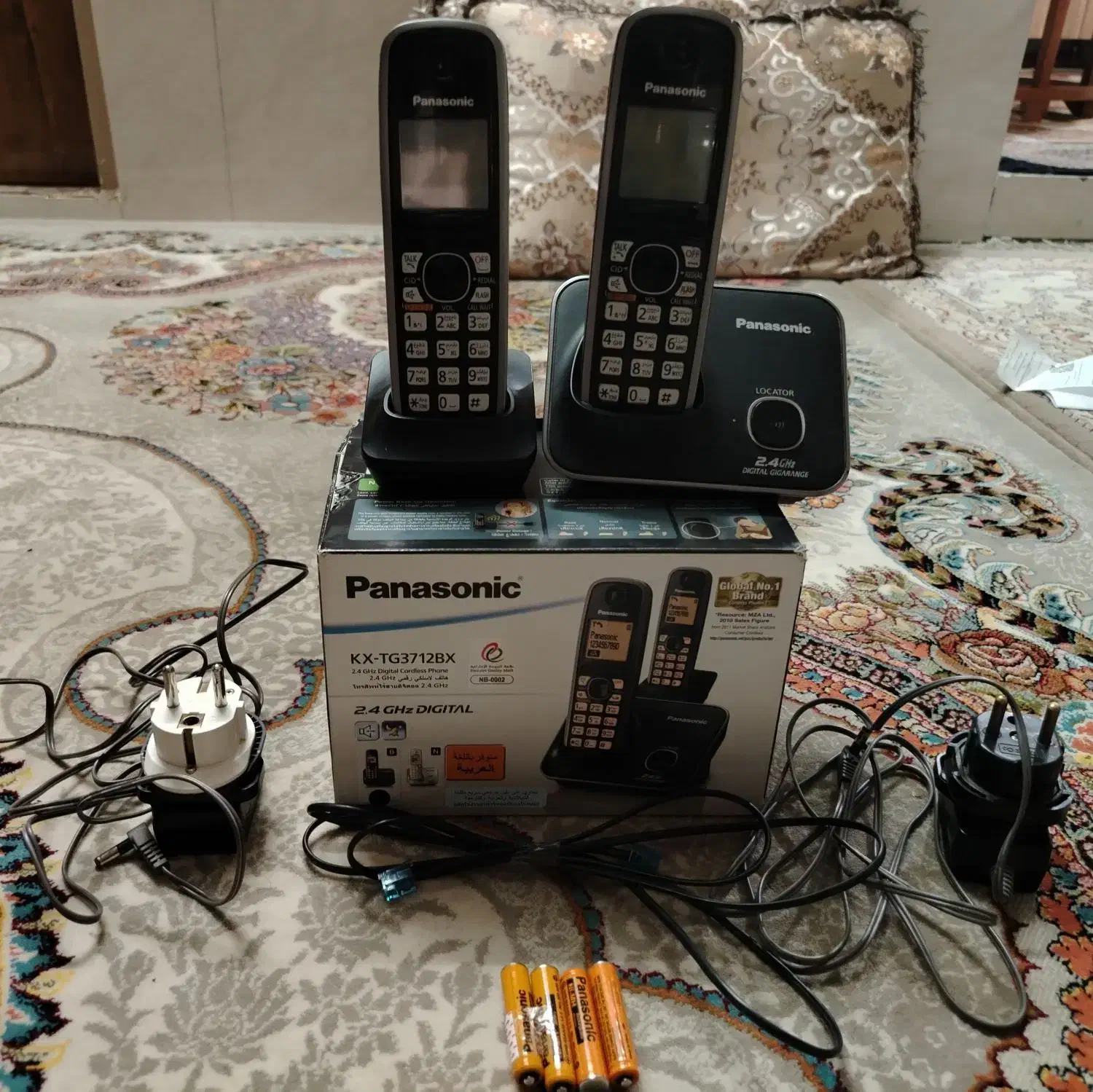 گوشی تلفن دوقلو بی سیم پاناسونیک|تلفن رومیزی|اصفهان, ارزنان|دیوار