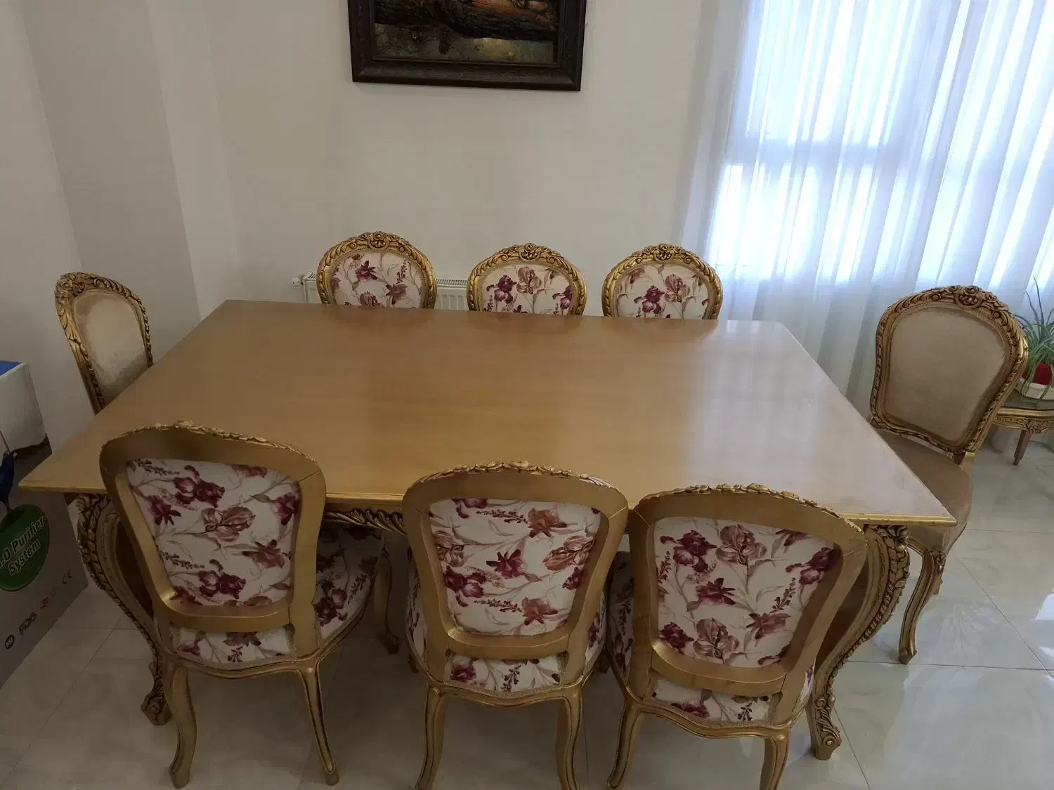 میز صندلی 8 نفره چوب گردو اصل|میز و صندلی غذاخوری|گرمدره, |دیوار