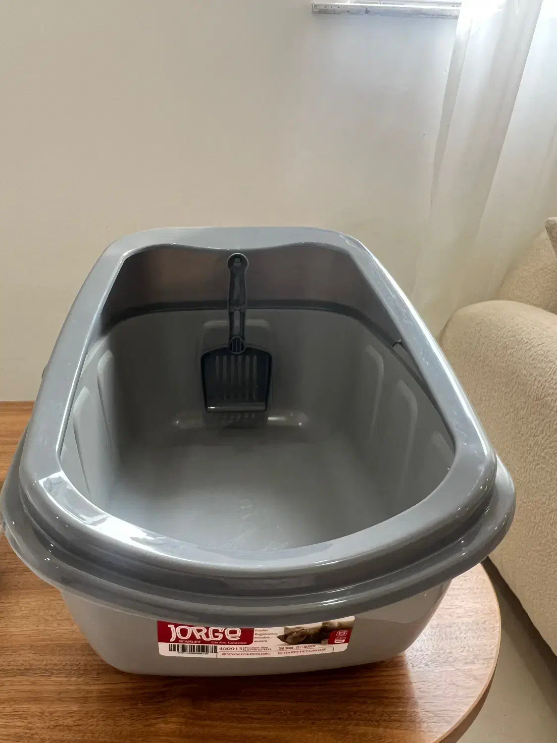 ظرف خاک گربه همراه بیلچه نو|لوازم جانبی حیوانات|رشت, شهرک شهید عباسپور|دیوار