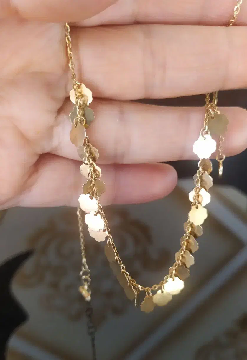 گردنی طلا و  گوشواره طلای دخترانه نونو|جواهرات|اردبیل, |دیوار