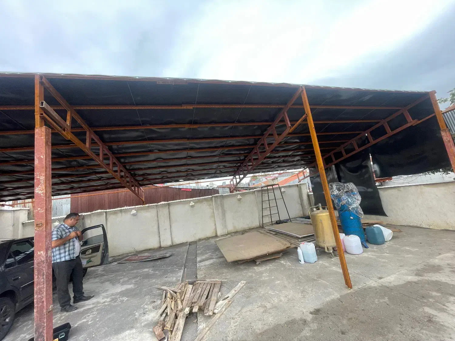 احداث سقف سبک، پارکینگ آلاچیق آبگیر|مصالح و تجهیزات ساختمان|بندر انزلی, لیچارگی حسن رود|دیوار