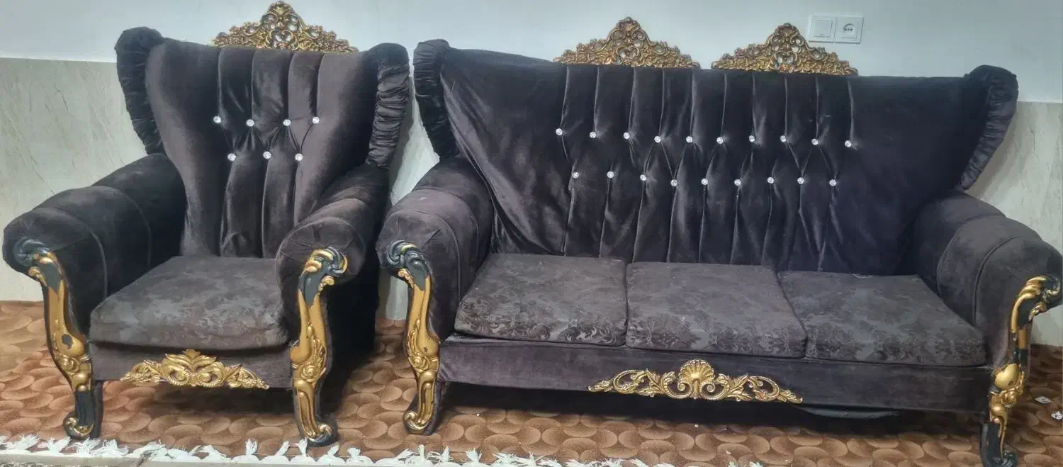 مبل ۷نفره|مبلمان خانگی و میز عسلی|جهرم, |دیوار