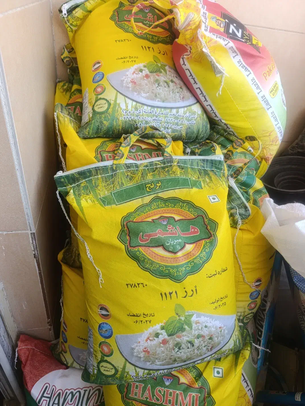 برنج پاکستانی دانه بلند 1121|خوردنی و آشامیدنی|مشهد, ترمینال|دیوار