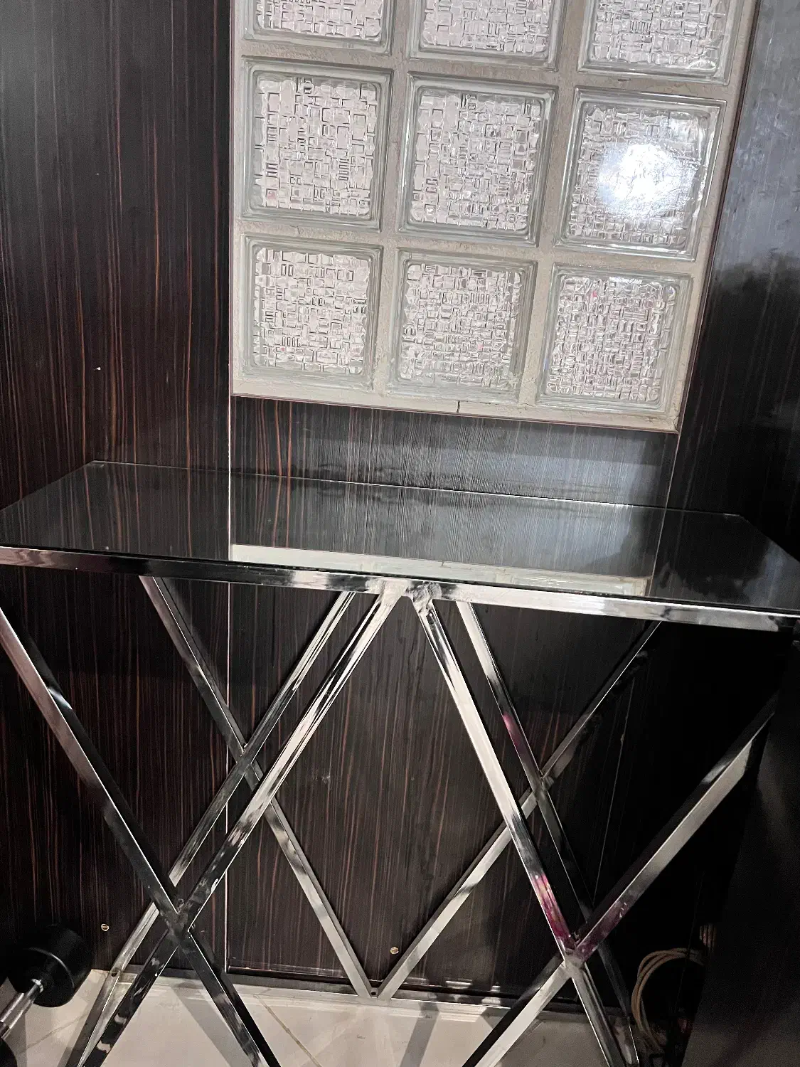 میز کنسول شیشه ای|بوفه، ویترین، کنسول|بجنورد, |دیوار