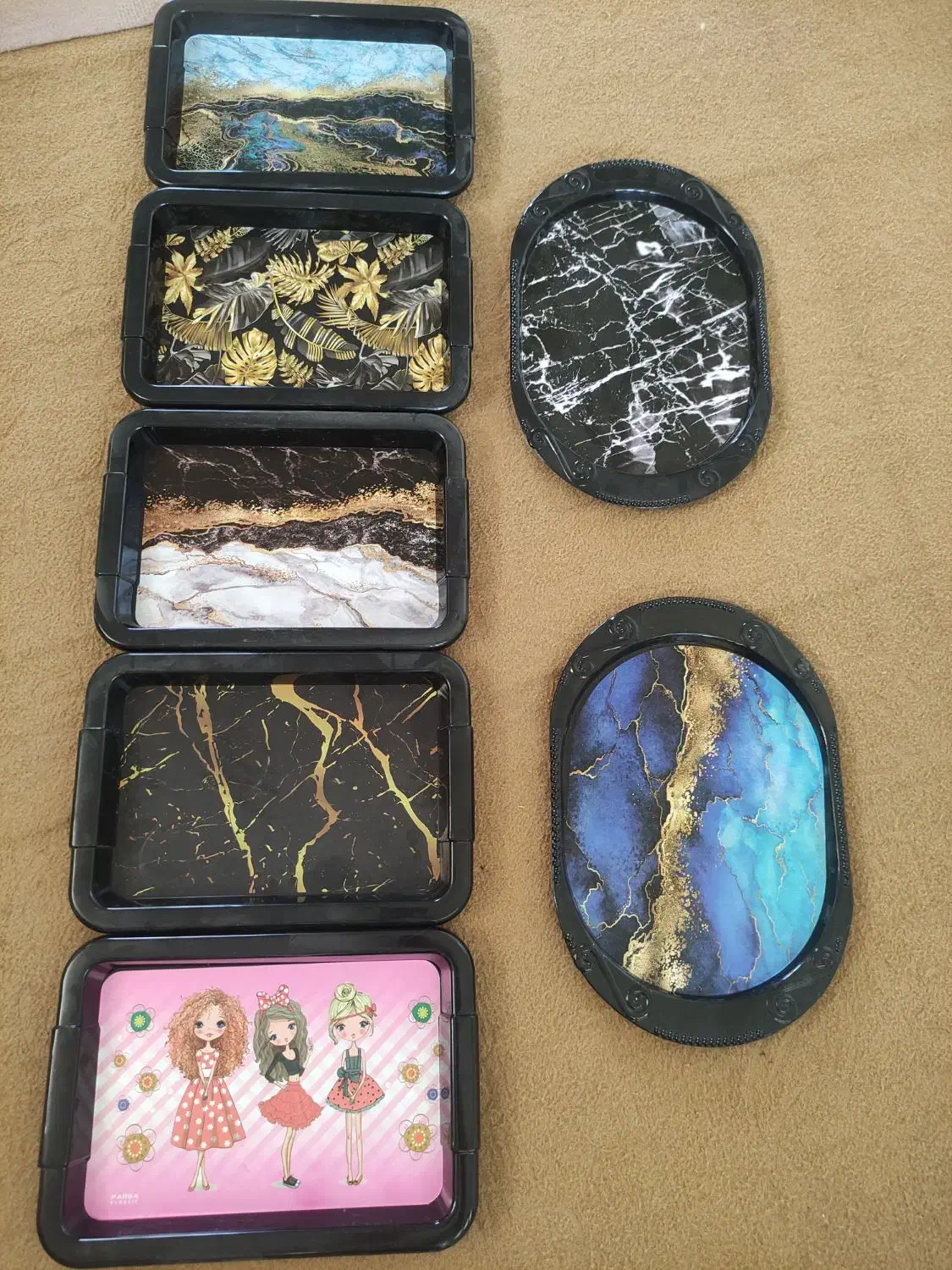 سینی طرح دار|صنایع دستی و سایر لوازم تزئینی|املش, |دیوار