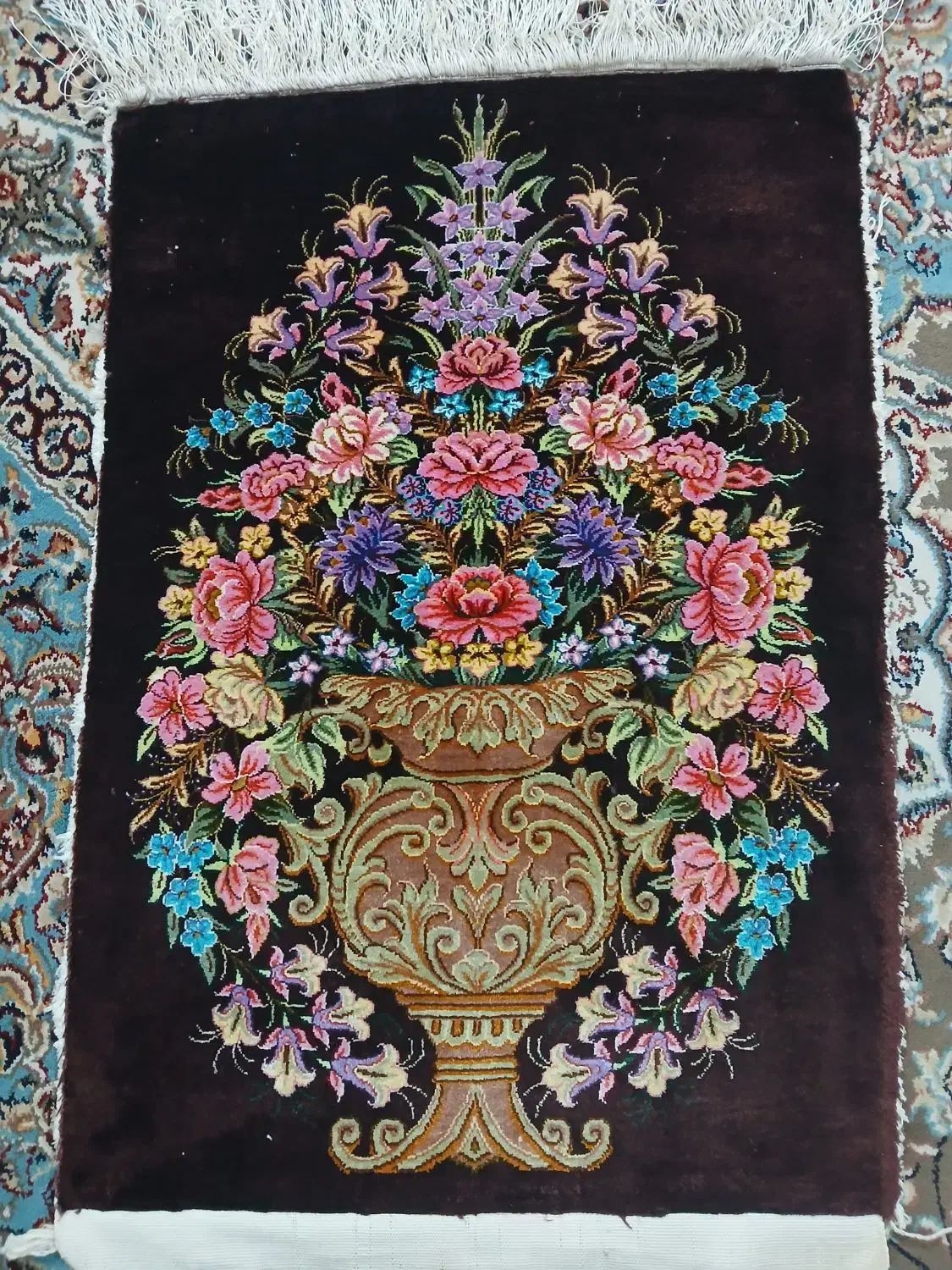 تابلو فرش تمام ابریشم|تابلو فرش|قم, صدوق|دیوار