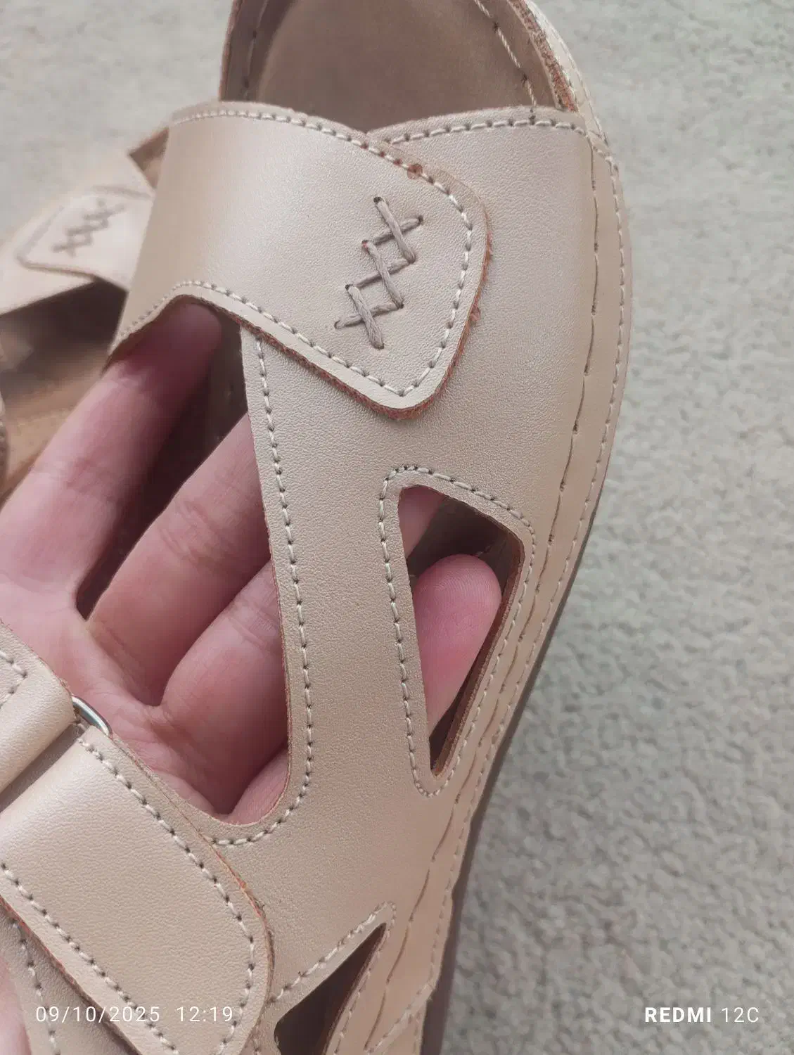 کفش صندل زنانه نو کرمی|کیف، کفش، کمربند|ساری, |دیوار