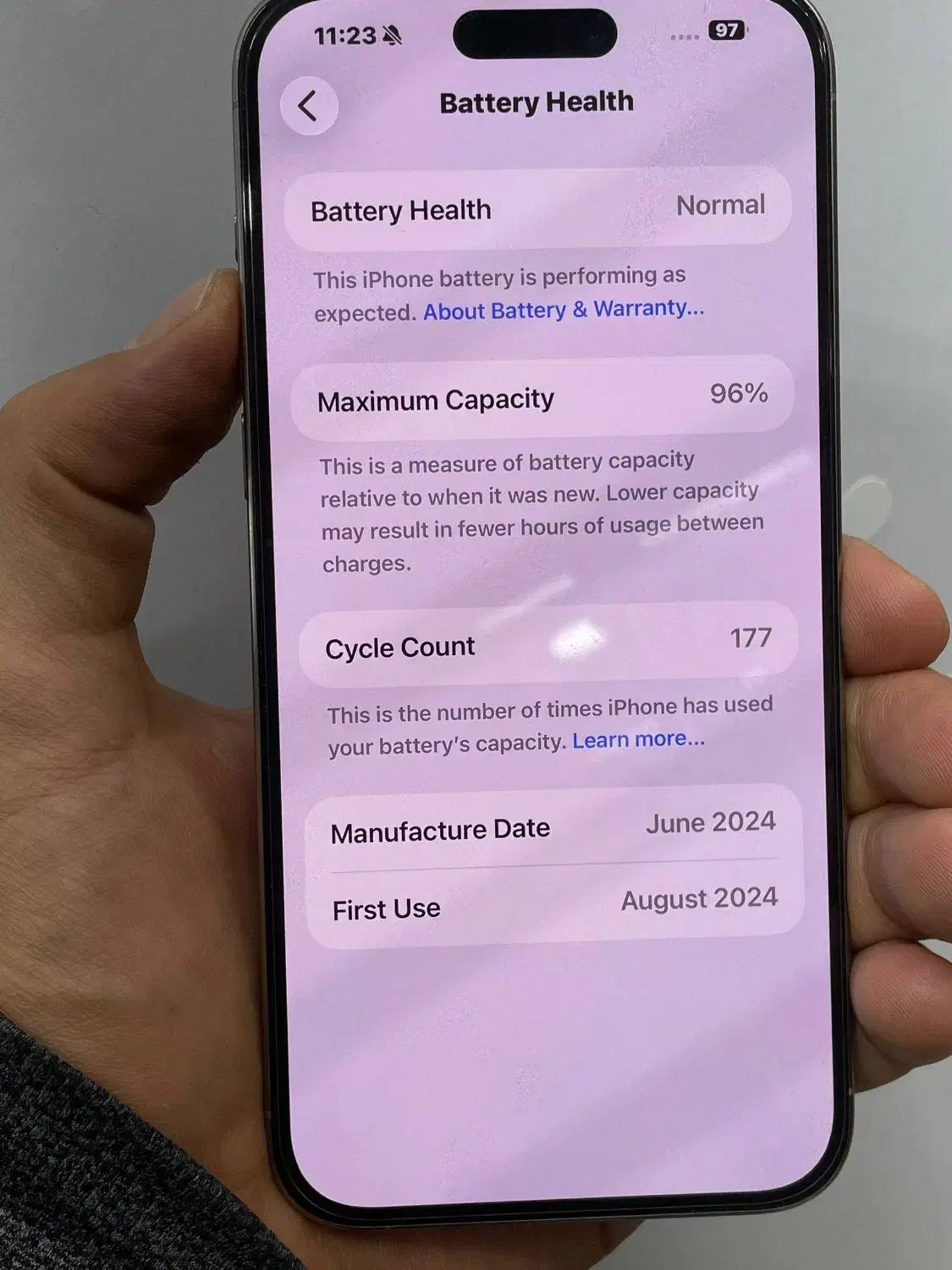 iphone 15 pro max 256 zaa|موبایل|خرمآباد, |دیوار