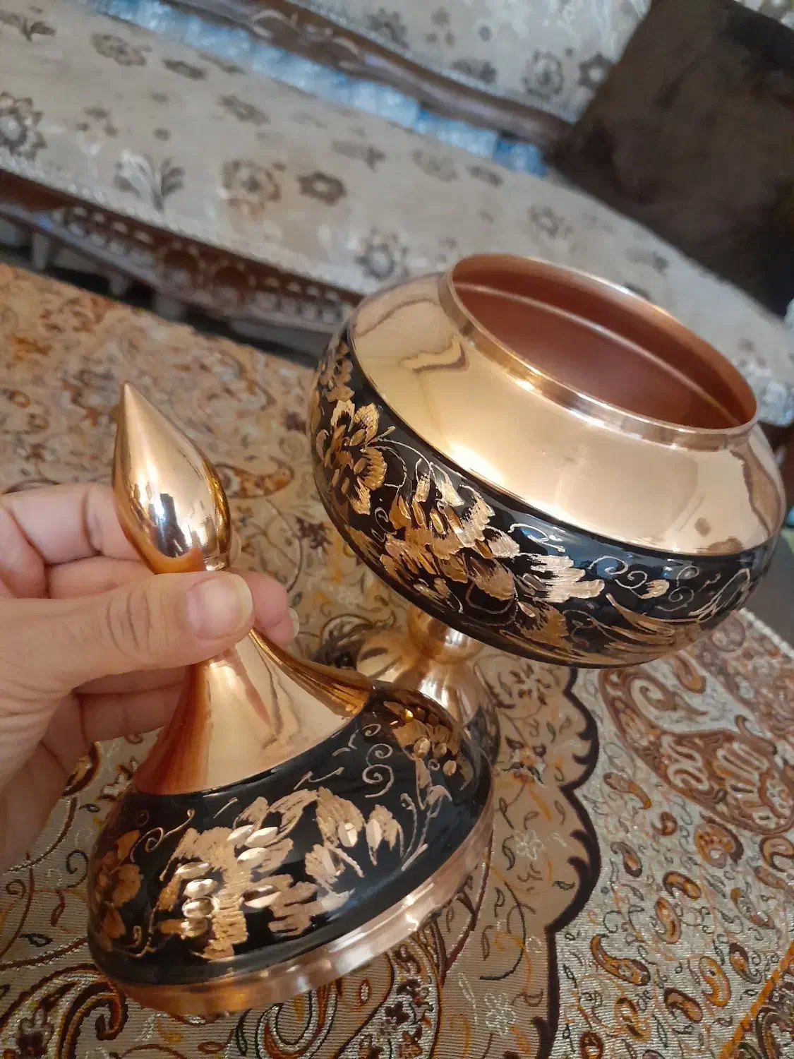 شکلات خوری مسی الماس تراش|صنایع دستی و سایر لوازم تزئینی|تهران, زرگنده|دیوار