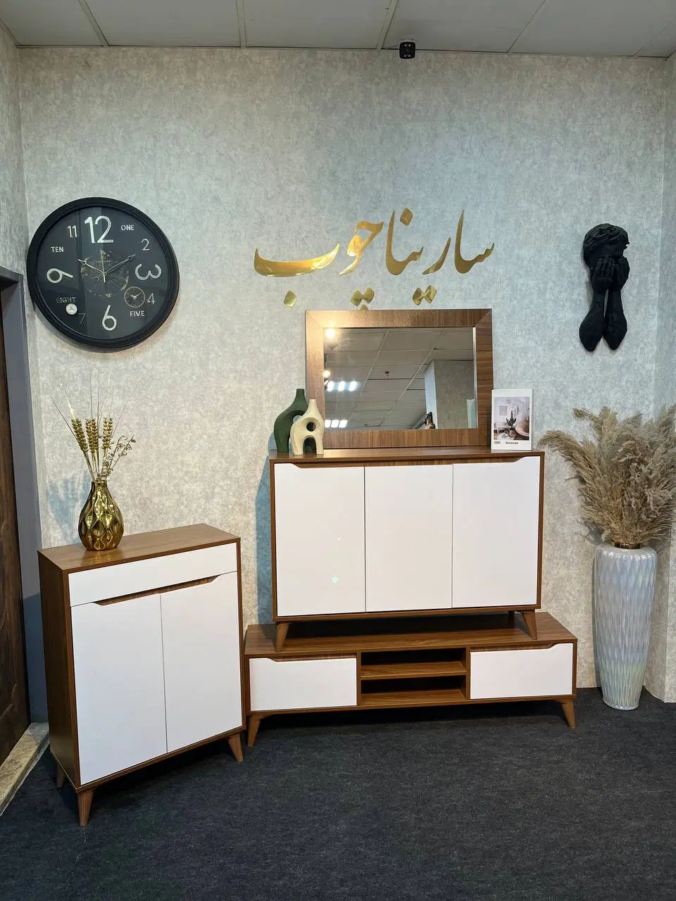 اینه و کنسول /کد سلین/شرکتی کیفیت A++|بوفه، ویترین، کنسول|تهران, صاحب الزمان|دیوار