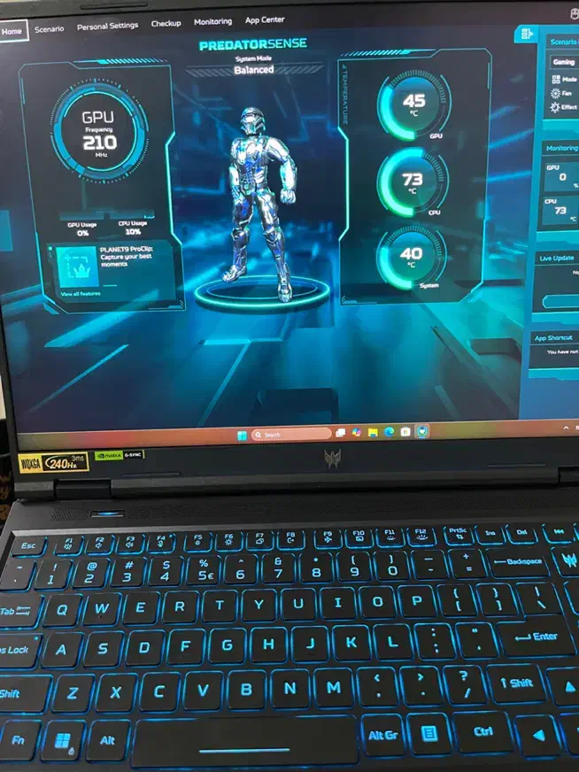 لپ تاپ Acer pradator helios neo 16 4070 i914900|رایانه همراه|تهران, فلسطین (میدان انقلاب)|دیوار