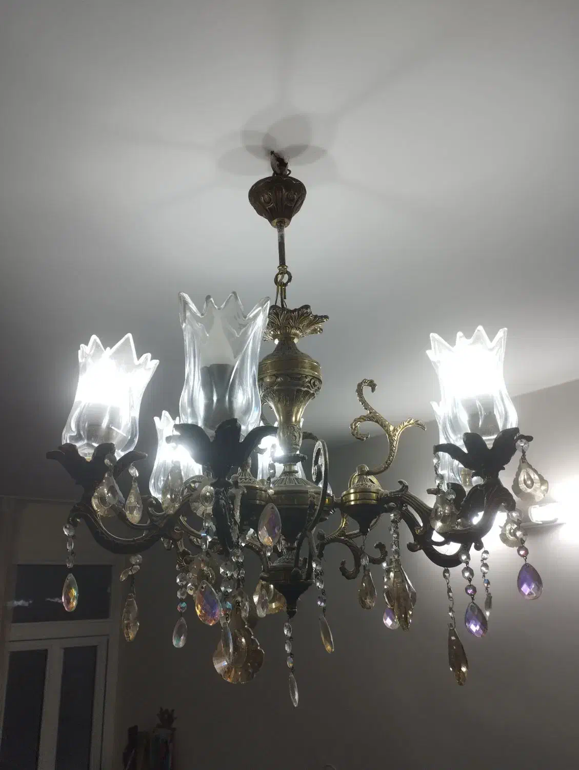 لوستر برنز|لوستر و چراغ آویز|اراک, |دیوار