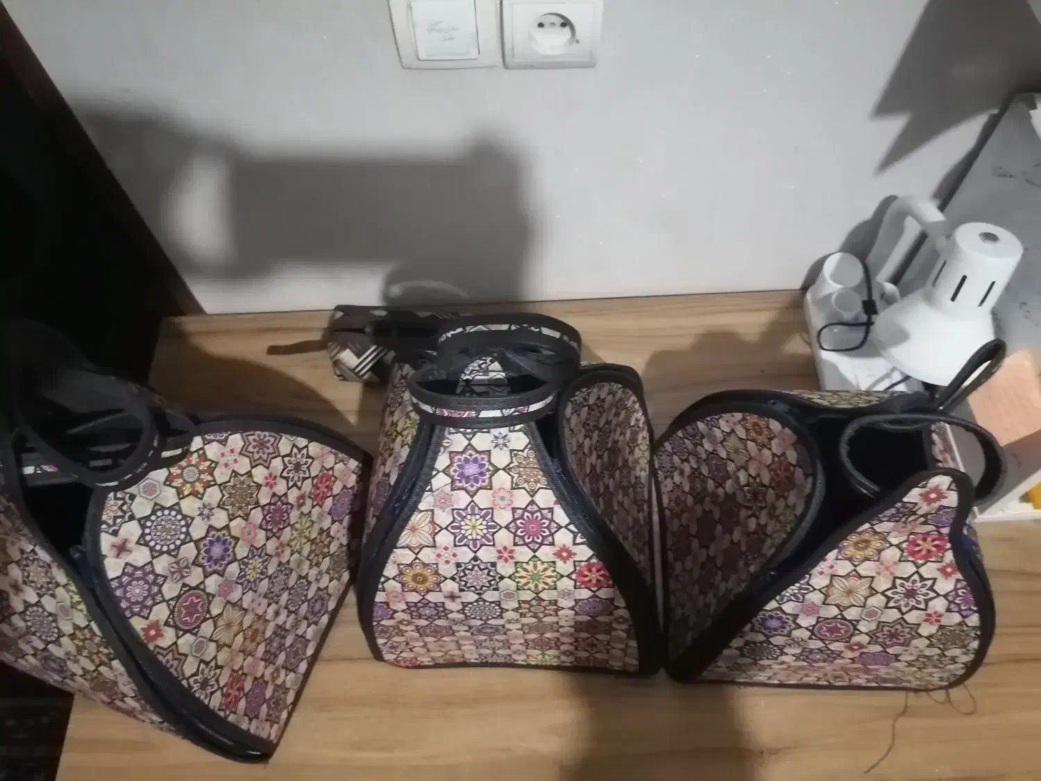 ست جا قابلمه ای مسافرتی|سفره، حوله، دستمال آشپزخانه|شیراز, ریاستی|دیوار