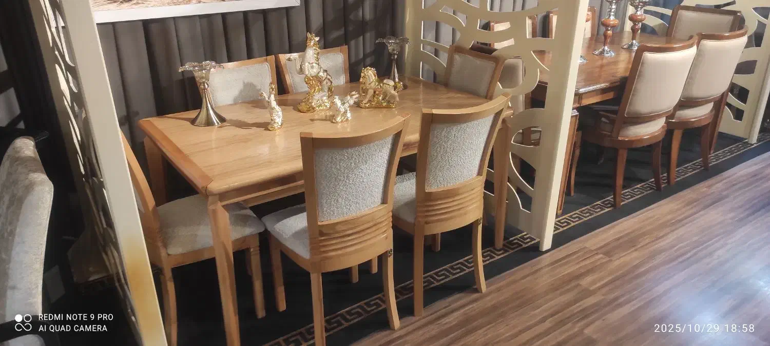 میز غذا خوری ۶ نفره اصل راش|میز و صندلی غذاخوری|سراب, |دیوار
