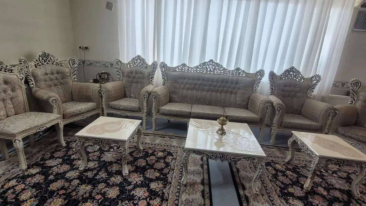 فروش مبل سلطنتی|مبلمان خانگی و میز عسلی|کنگاور, |دیوار