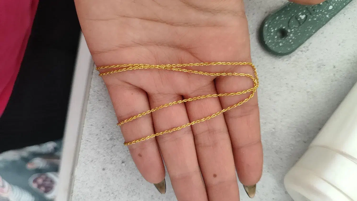 طلا زنجیر و انگشتر تک نگین|جواهرات|شیراز, دارالرحمه|دیوار