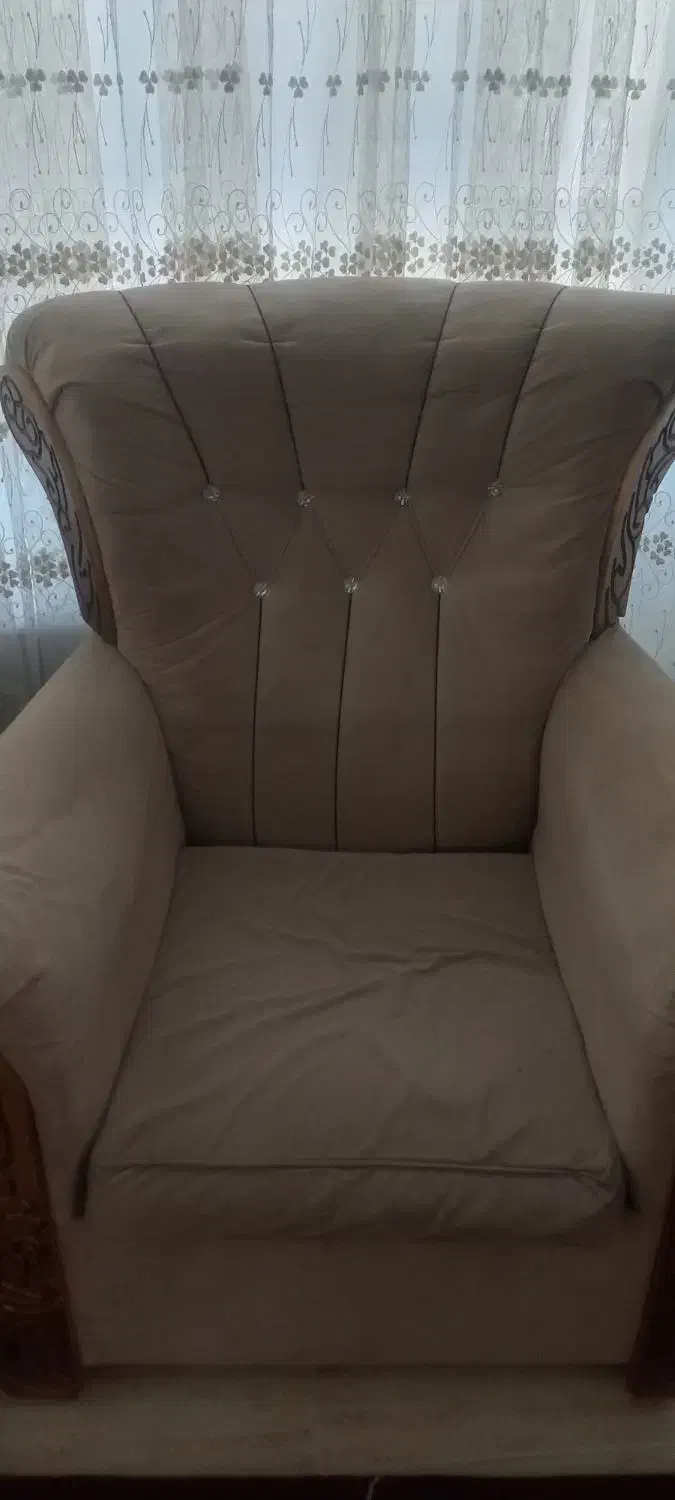 فروش مبل هفت نفره کارکرده|مبلمان خانگی و میز عسلی|نورآباد, |دیوار