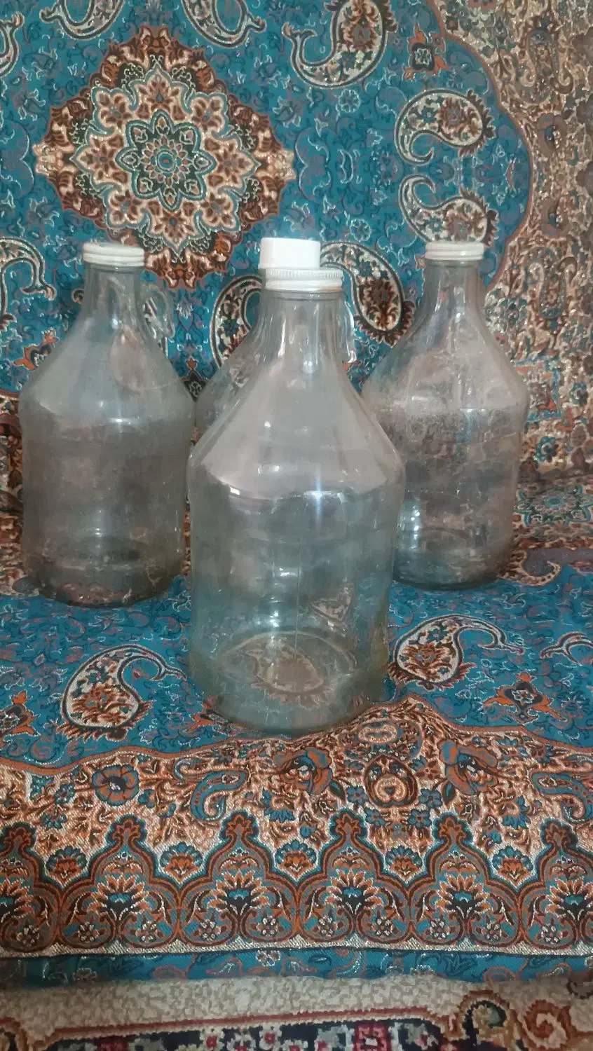 بطری شیشه ای 4لیتری|ظروف نگهدارنده، پلاستیکی، یکبارمصرف|کرمان, |دیوار