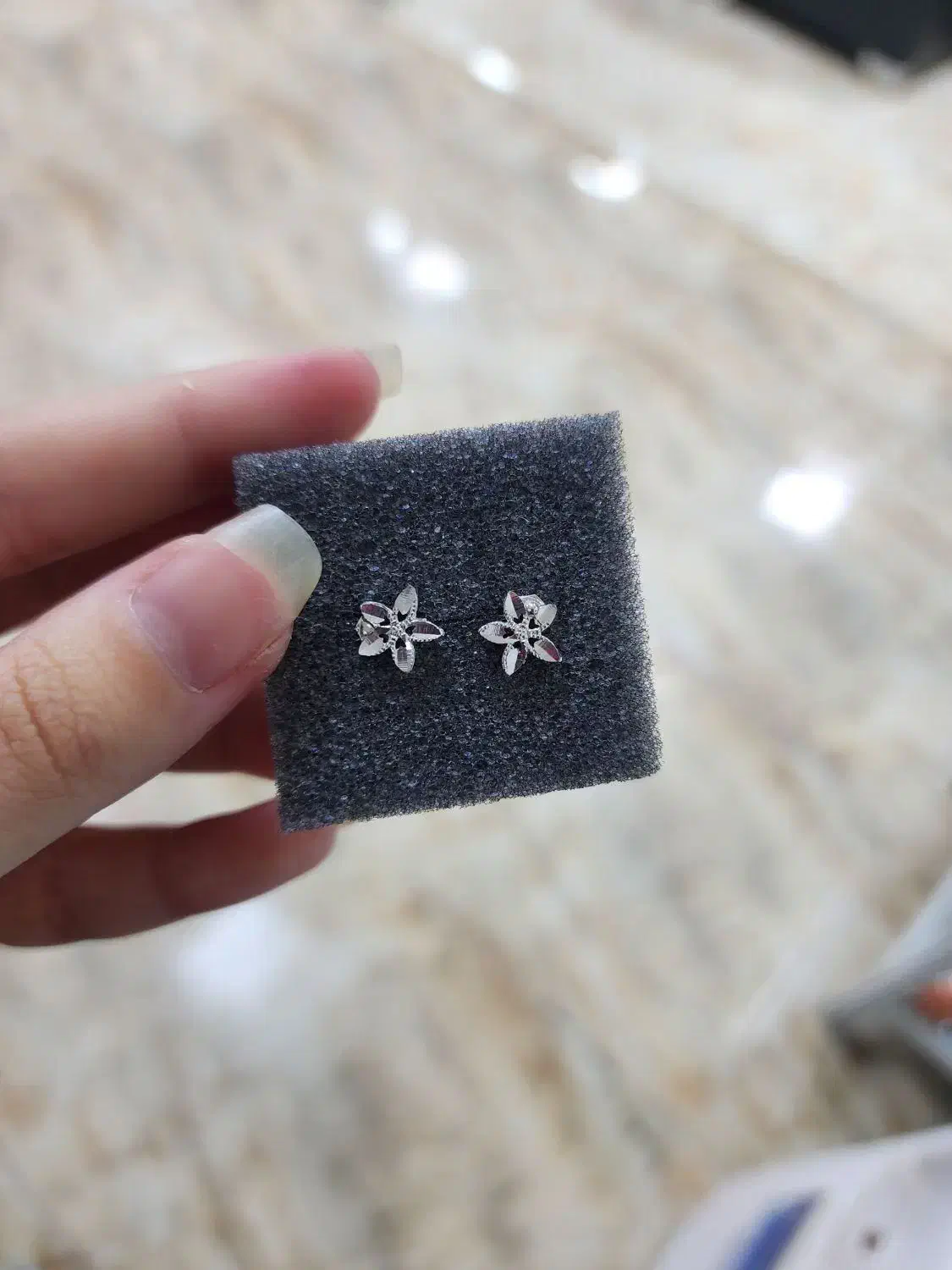 پیرسینگ تراش طرح گل نقره اصل|بدلیجات|کرمانشاه, |دیوار