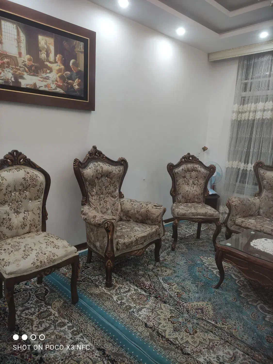 مبل سلطنتی ۹نفره|مبلمان خانگی و میز عسلی|گنبد کاووس, |دیوار