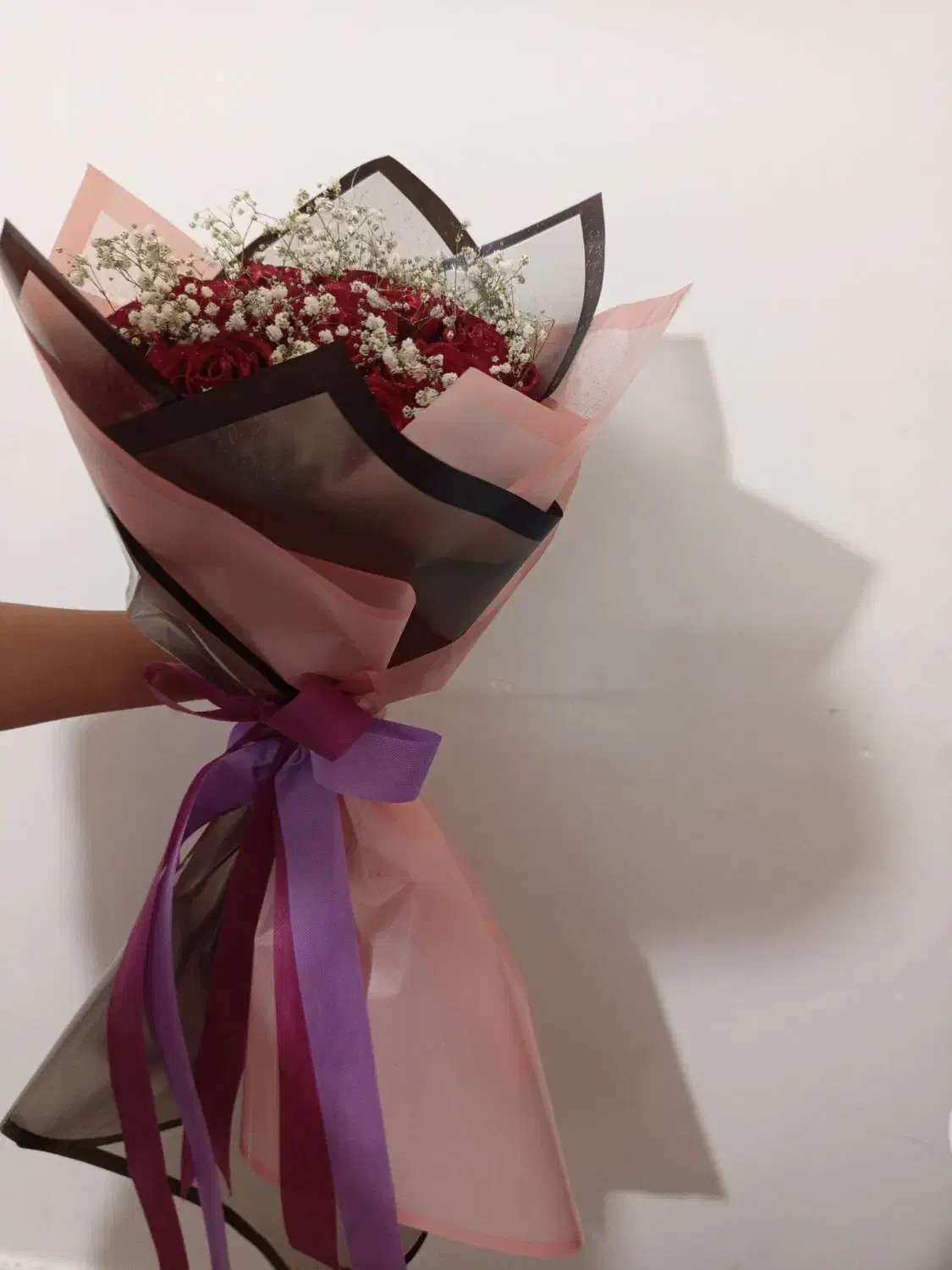 دسته گل رز روبان جیگری|گل مصنوعی|سبزوار, توحیدشهر|دیوار