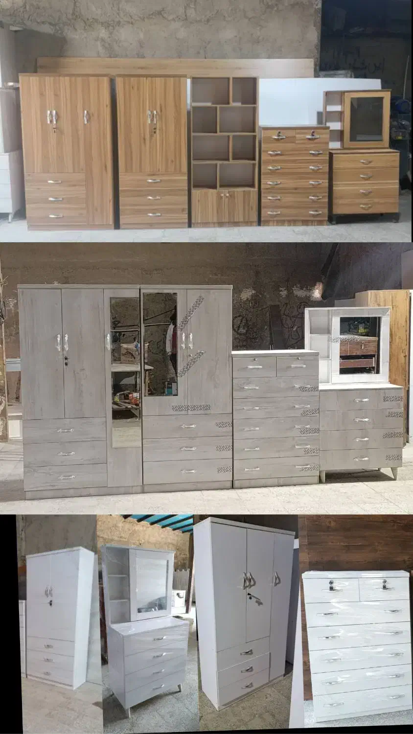 کمد دو درب، کمد سه درب، دراور، میز آرایش|جاکفشی، کمد، دراور|تهران, شهرک ولیعصر جنوبی|دیوار