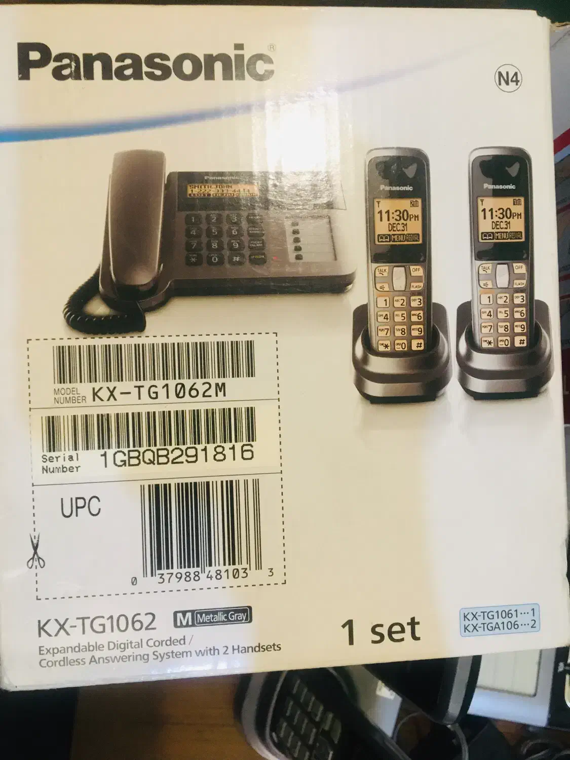 گوشی پاناسونیک kxtg1062|تلفن رومیزی|مشهد, سجاد شهر|دیوار