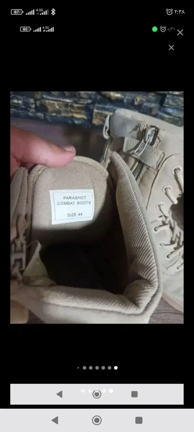 پوتین خاکی|کیف، کفش، کمربند|فردیس, شهرک شهید حسینی|دیوار