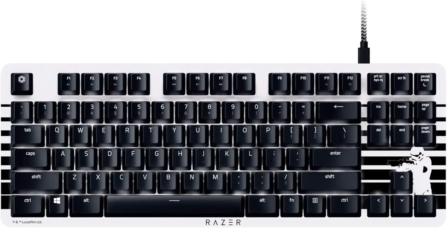 کیبورد Razer blackwidow lite tkl stormtrooper|قطعات و لوازم جانبی رایانه|ابریشم, |دیوار