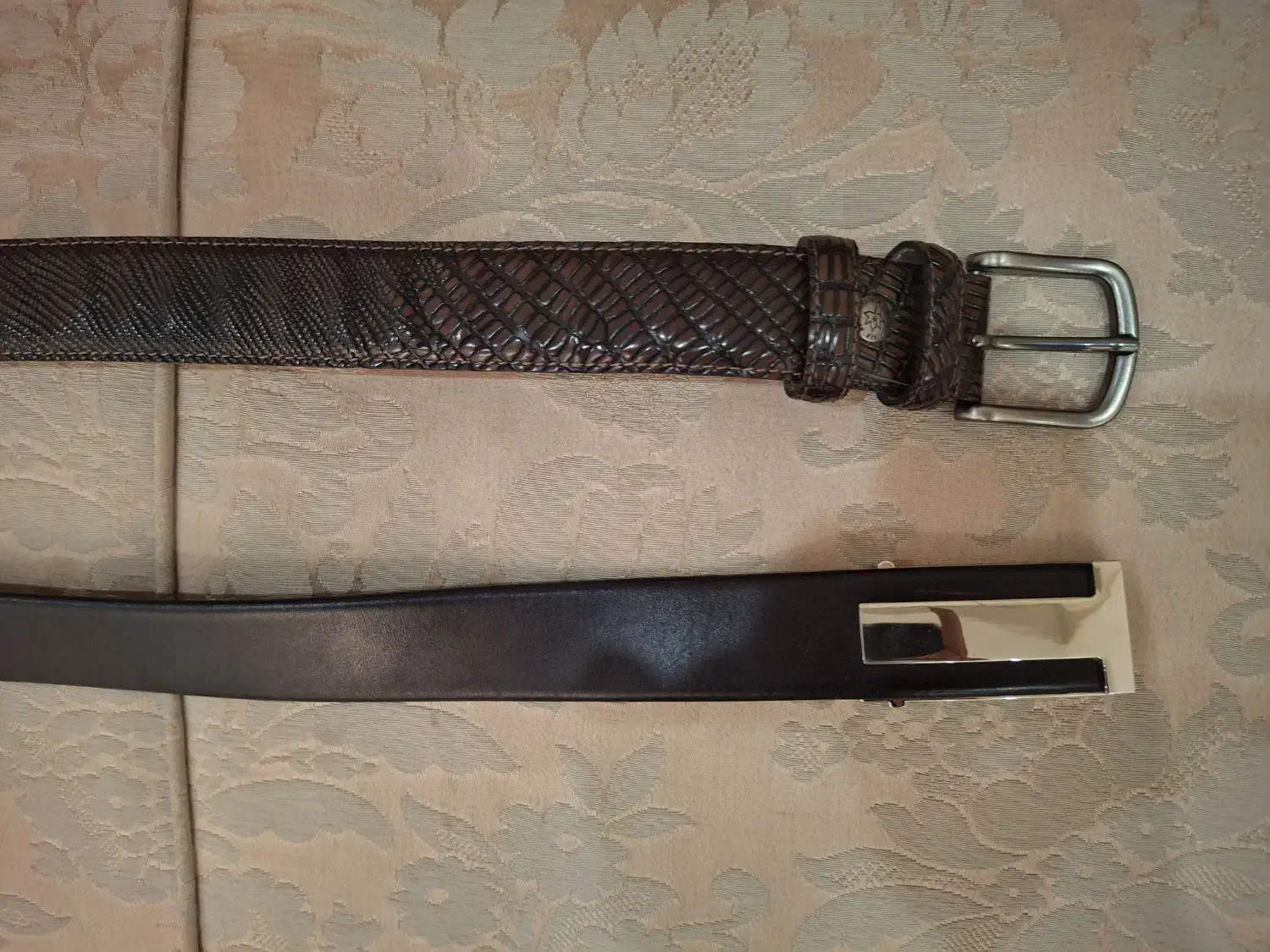 دو عدد کمربند نوین چرم مشهد سایز بزرگ در حد نو|کیف، کفش، کمربند|تهران, نیلوفر|دیوار