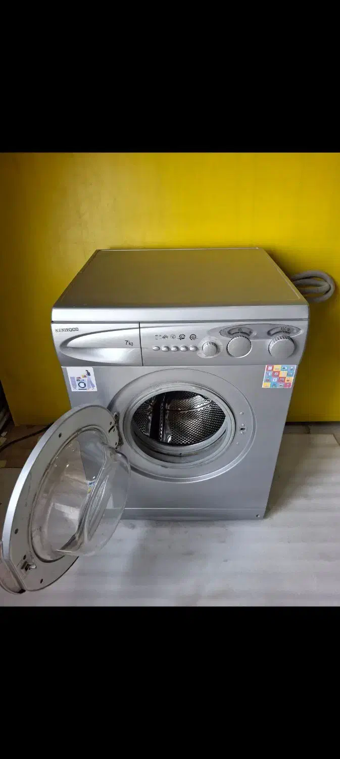 ماشین لباسشویی کنوود ۷کیلوی نقره‌ای باضمانت نانه|ماشین لباسشویی و خشک‌کن لباس|چهاردانگه (تهران), |دیوار