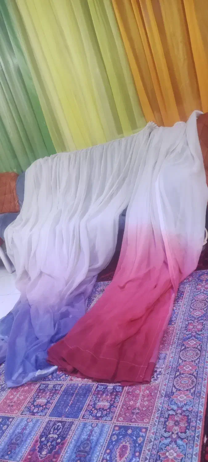 پرده های توری رنگی|پرده، رانر، رومیزی|مشهد, آزادشهر|دیوار