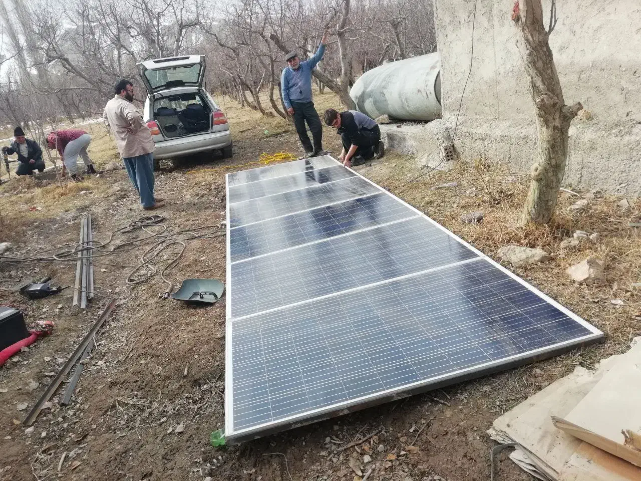 لامپ پنل برق خورشیدی|لامپ و چراغ|کرمان, |دیوار