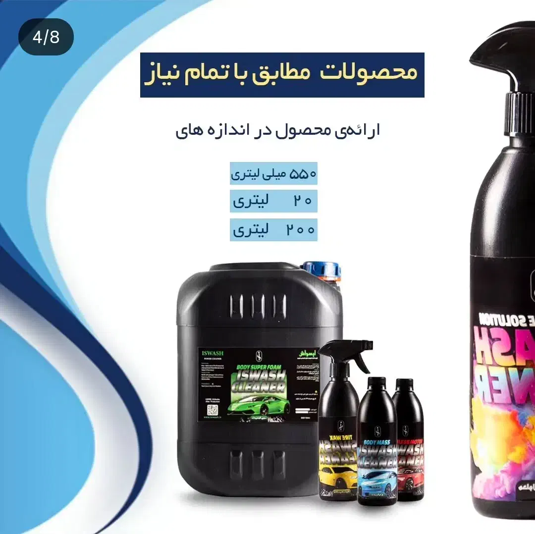 پخش شویندهای خودرویی کارواشی و لوکس اسپرتی (نانو)|مواد شوینده و دستمال کاغذی|همدان, |دیوار