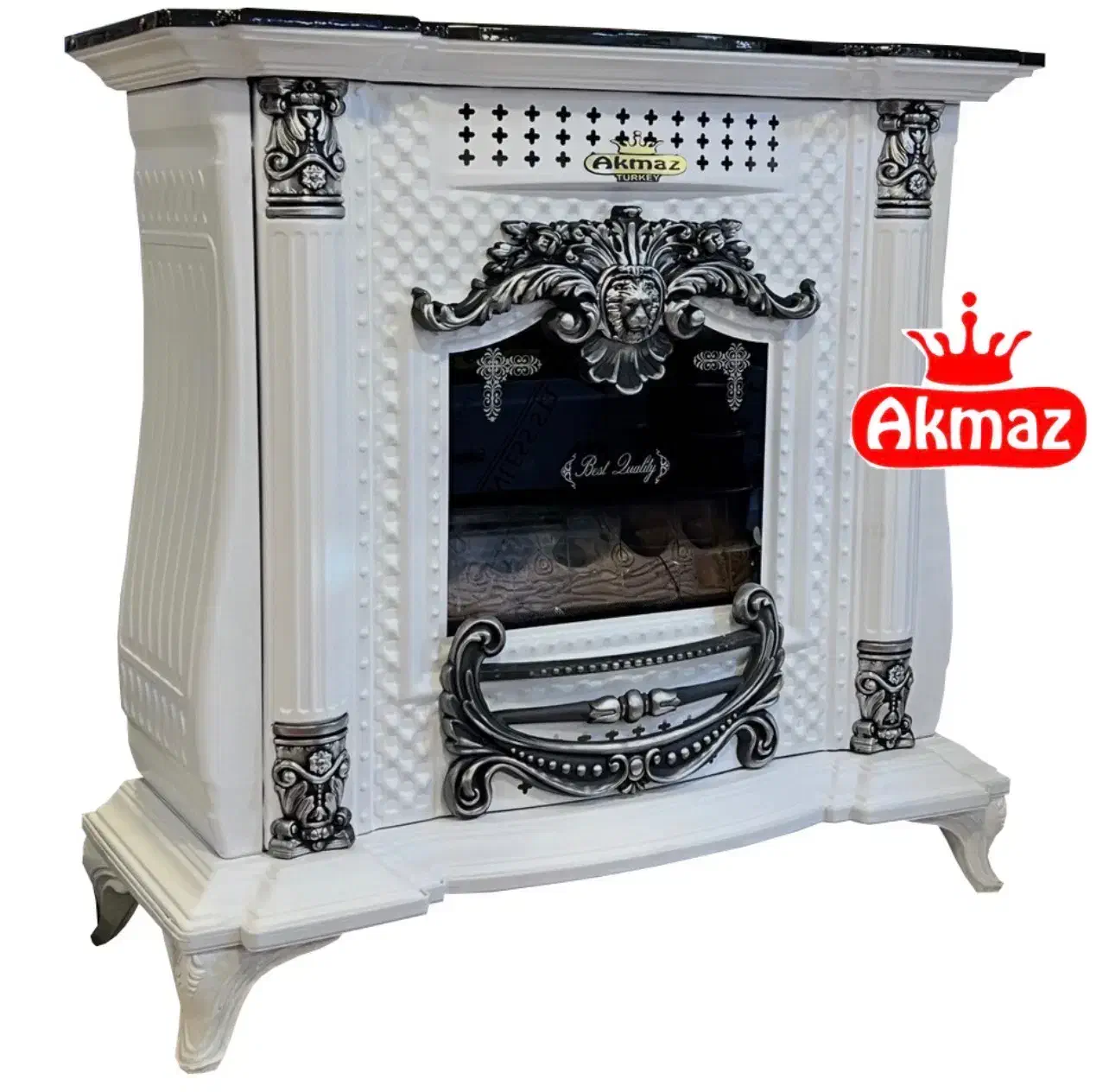 بخاری گازی آکماز شومینه ای طرح امپراطور|بخاری، هیتر، شومینه|تبریز, |دیوار