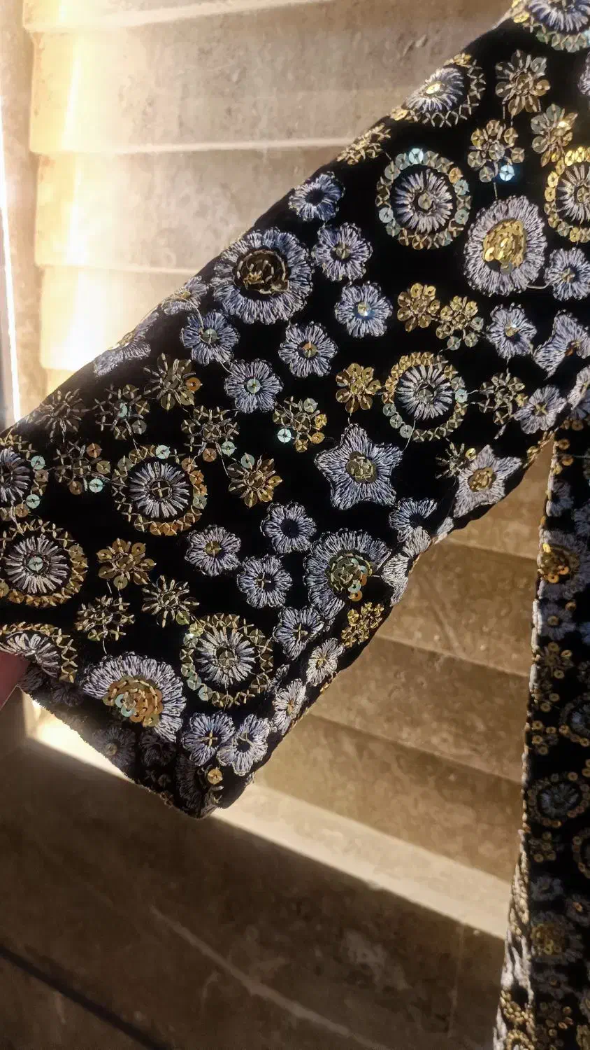 مانتو مخمل ونوس کارشده|لباس|ماهدشت, |دیوار