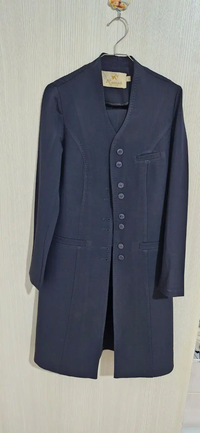 مانتو و شلوار اداری رنگ سورمه ای سایز ۳۶|لباس|صباشهر, |دیوار