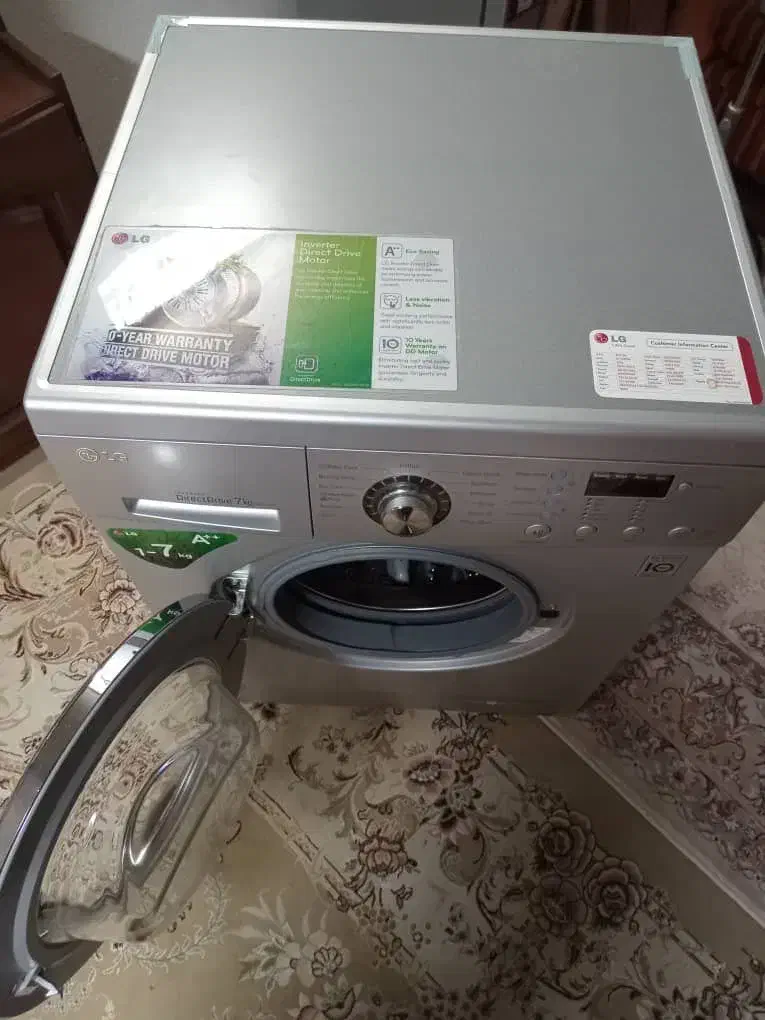 لباسشویی ۷ کیلویی الجی|ماشین لباسشویی و خشک‌کن لباس|بندر انزلی, آخرخط|دیوار