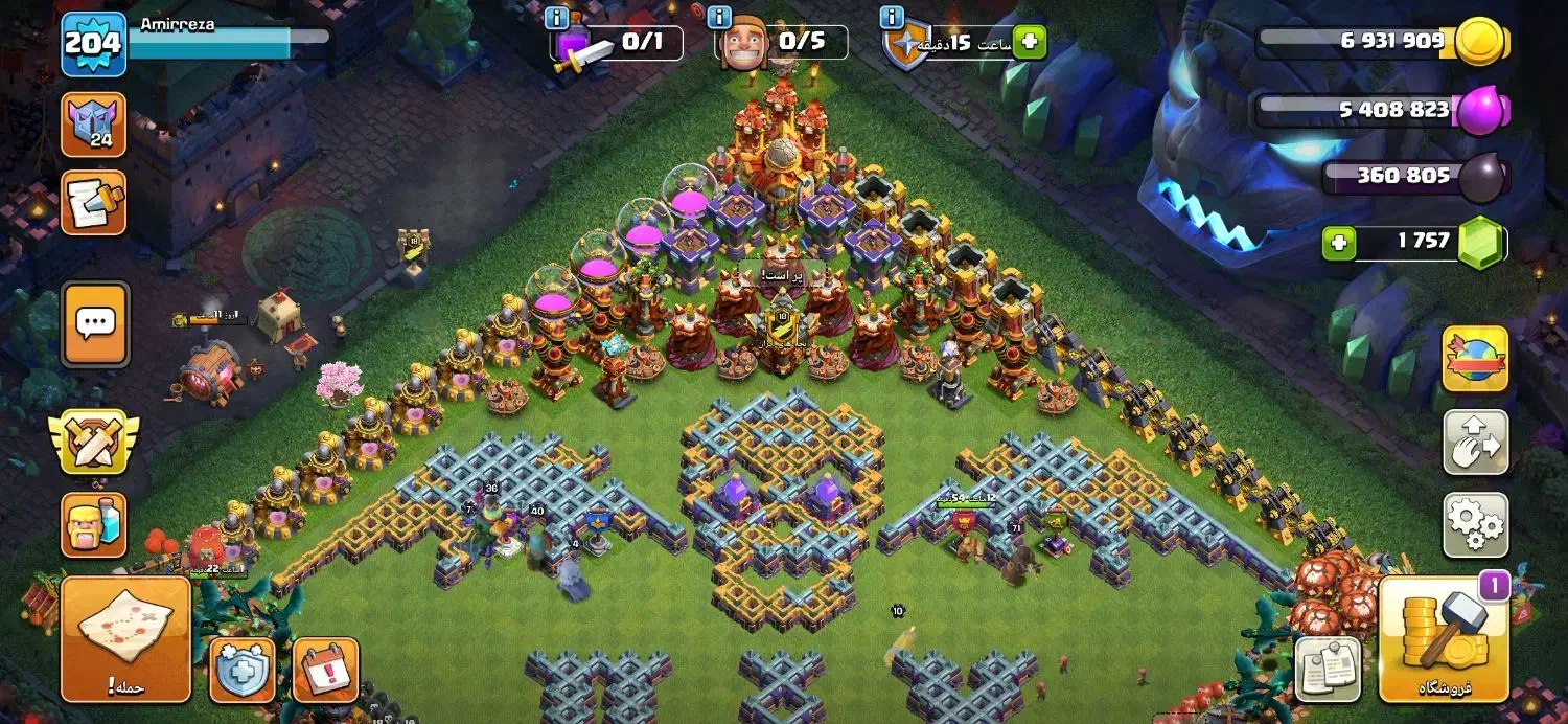 کلش اف کلنز تان ۱۶ چندتا منظره مکس|کنسول، بازی ویدئویی و آنلاین|تهران, سهروردی|دیوار