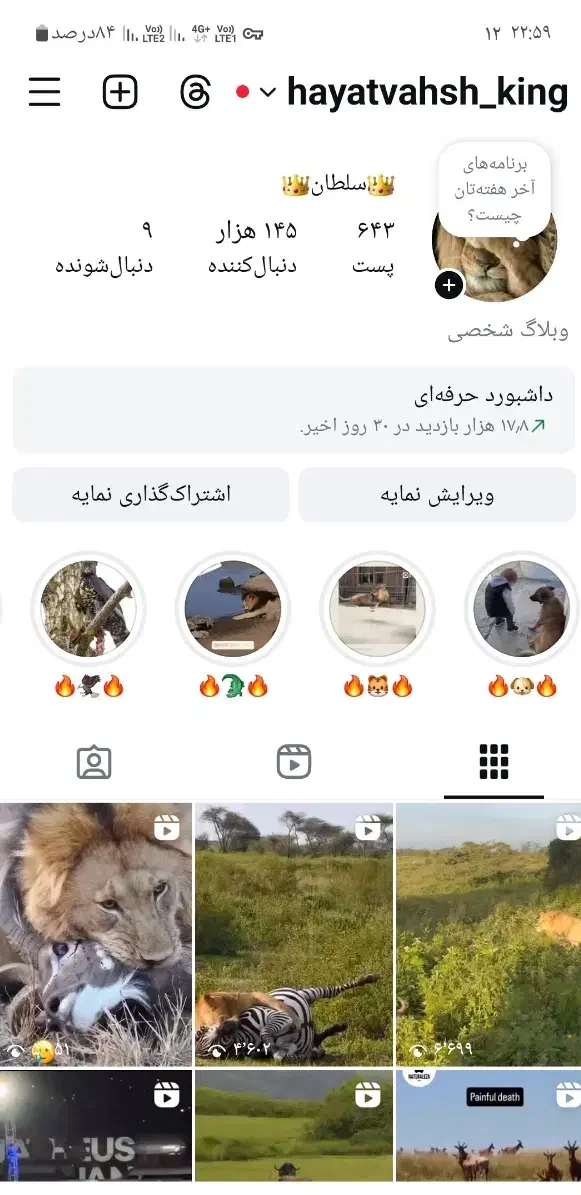 فروش پیج ۱۴۵ کایی اینستاگرام|لوازم جانبی موبایل و تبلت|تهران, چیتگر جنوبی|دیوار
