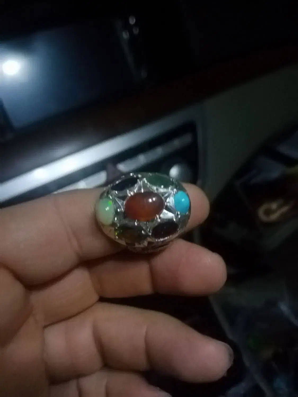 انگشترنقره 7جواهر|جواهرات|مشهد, چهارچشمه|دیوار