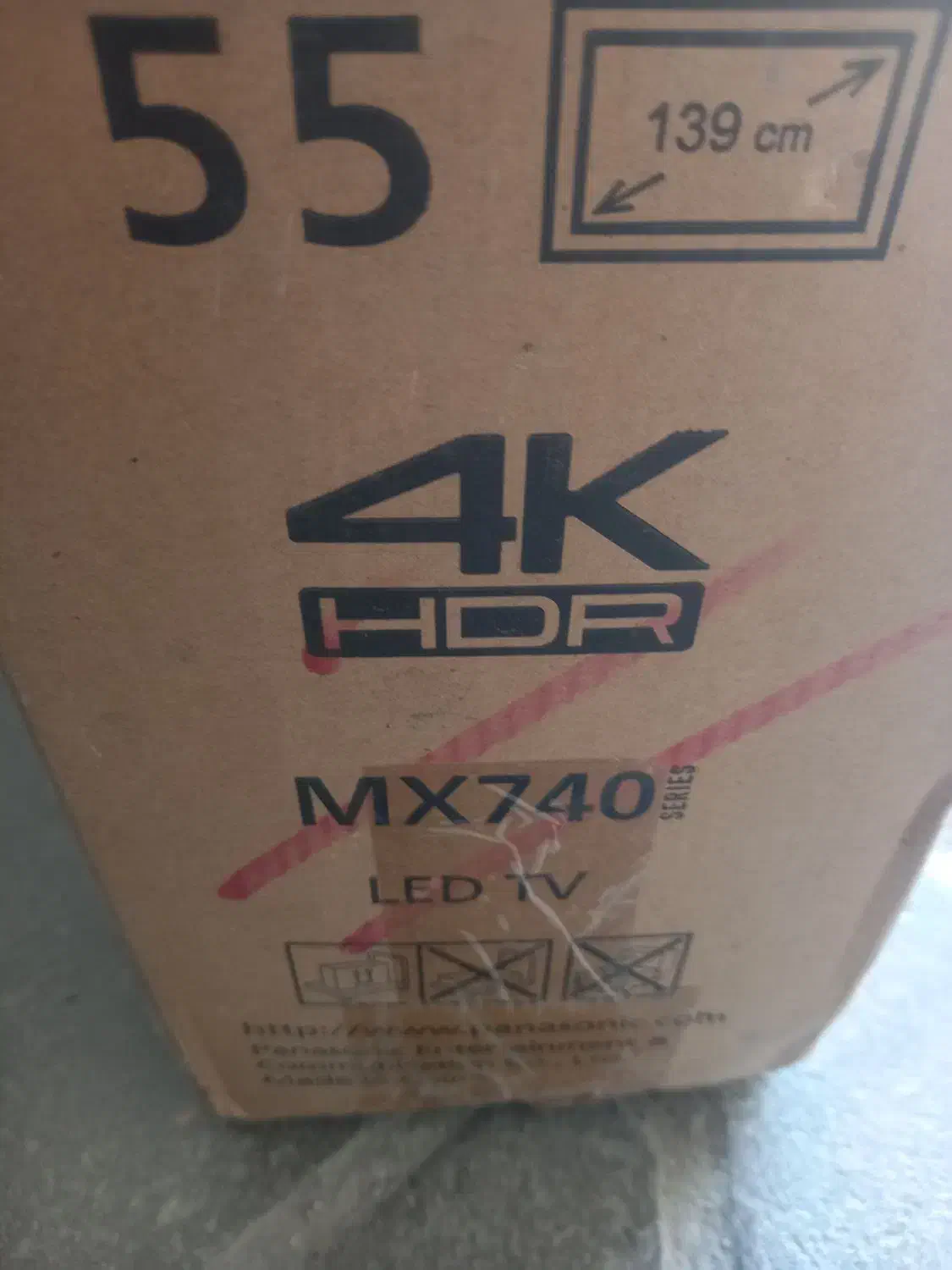 تلوزیون پاناسونیک ۵۵ اینچ|تلویزیون و پروژکتور|اراک, |دیوار